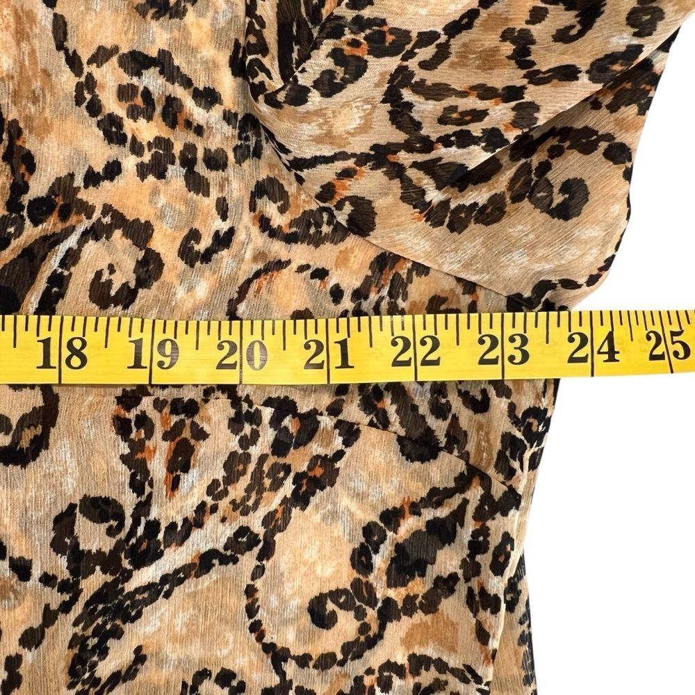 Chicos Womens Paisley Tunic Top Size XL Beaded Resort Flowy Boho Beach Loose - Picture 6 of 10